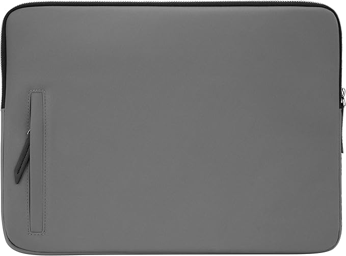 Targus Newport Modern Style Sleeve with Durable Water-Repellent Nylon, Back Zip Pocket Pouch, Protective Slipcase fits 11-12-Inch Laptop/Notebook, Gray (TSS100104GL)