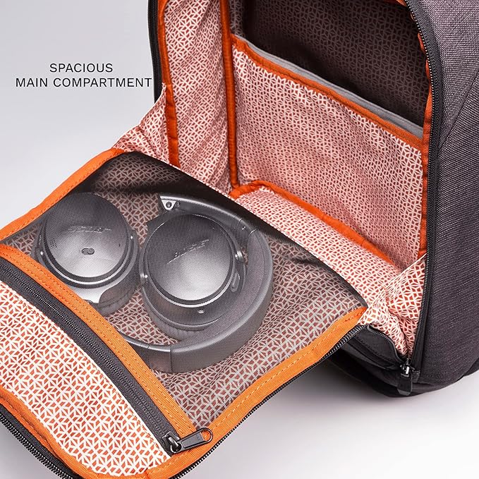 Knack Series 1 Laptop Backpack Fits up to 17 Inch - Knack Bags Carry-On Backpack, TSA Approved, Expandable Travel Backpacks With 4 Day Outfit Capacity (Stealth Black, Large)