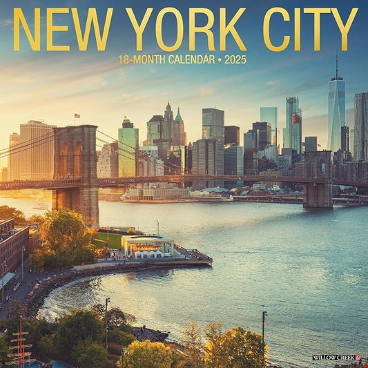 New York City 2025 12" x 12" Wall Calendar