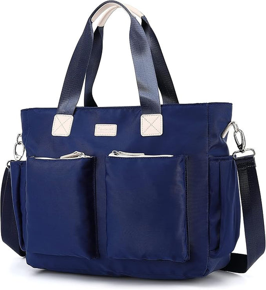 canvaslife Laptop Briefcase, Practical Waterproof Versatile Laptop Shoulder Messenger Bag (15 "-15.6”A-5)