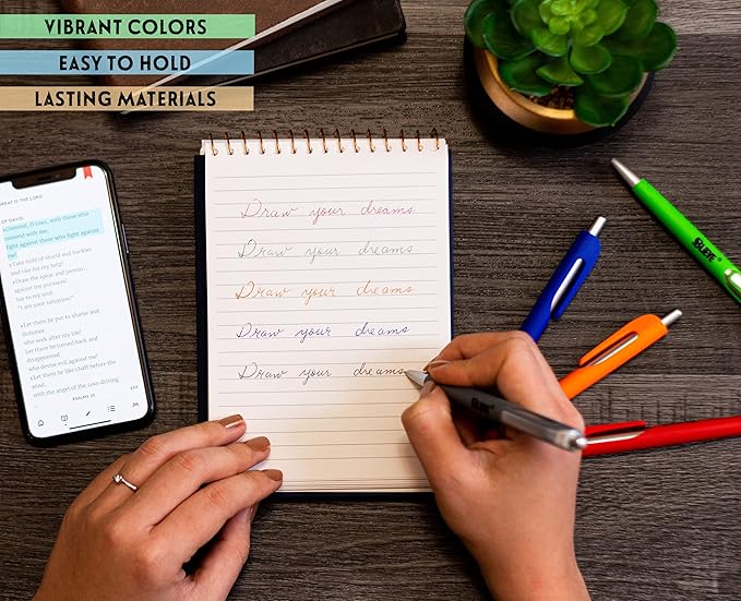 BLIEVE - Bible Journaling Kit With Gel Highlighters And Pens No Bleed, Scripture Markers and Pencils Supplies, Stencils Planner Set For Coloring Journal Art Illustrated By Faith Christian Gifts 24pcs