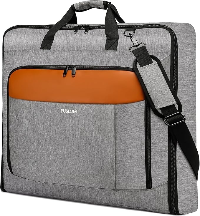 Garment Bag Travel Suit Bag for Men Large 40-Inch Carry on Garment Bag Up to 3 Suits for Business Trips,2 in 1 Hanging Suitcase Luggage Bags for Travel,Foldable Carry On Bag Fits 15.6Inch Laptop,Black