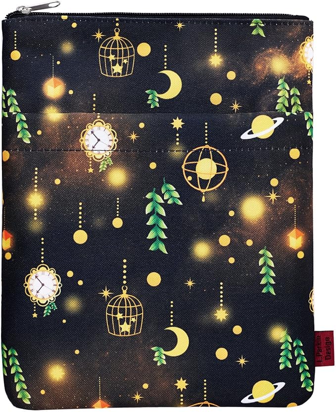 Book Sleeve for Book Lovers, Bookish Book Protector, Book Covers for Paperbacks, Washable Fabric, Book Sleeves with Zipper, Medium 11 Inch X 8.7 Inch