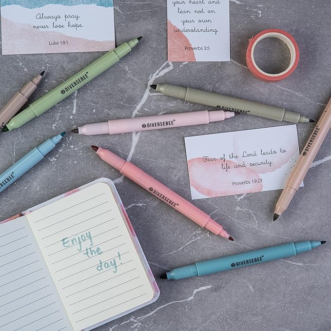 DIVERSEBEE Inspirational Prayer Cards, 60 Unique Bible Verse Assorted Mini Scripture Encouragement Motivational Christian Gifts (Watercolor)