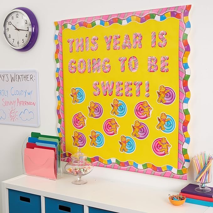 Eureka 841294 Candy Land Assorted Paper Cut-Outs, 12 Each of 3 Different Designs, 36-Piece