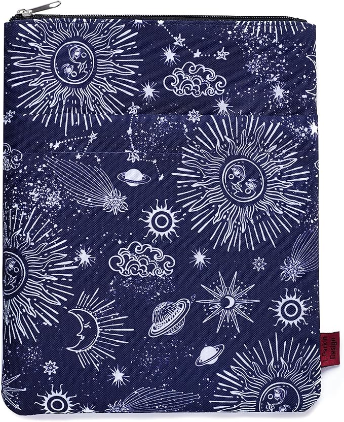 Book Sleeve for Book Lovers, Bookish Book Protector, Book Covers for Paperbacks, Washable Fabric, Book Sleeves with Zipper, Medium 11 Inch X 8.7 Inch