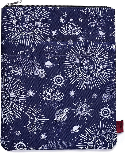 Book Sleeve for Book Lovers, Bookish Book Protector, Book Covers for Paperbacks, Washable Fabric, Book Sleeves with Zipper, Medium 11 Inch X 8.7 Inch