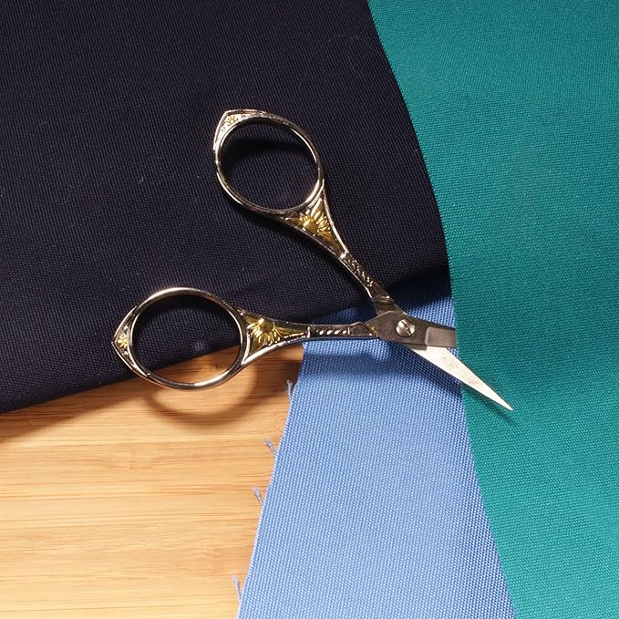 JubileeYarn Sun Motif Embroidery Scissors - Nickel - 30 Scissors