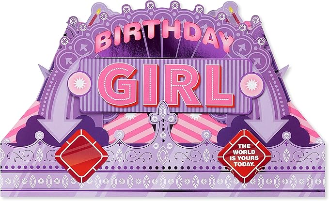 American Greetings Wearable Birthday Crown for Girl (World Is Yours)