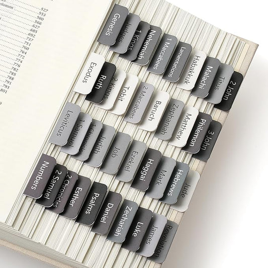 Mr. Pen- Bible Tabs, 75 Tabs, Gray, Laminated Bible Tabs for Women and Men, Bible Tabs for Study Bible, Bible Index Tabs, Bible Book Tabs, Bible Labels Tabs, Mr Pen Bible Tabs