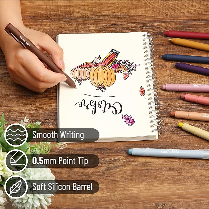 Mr. Pen- Bible Highlighters and Pens, 10 Pack, Gel Highlighters, Colorful Bible Highlighters No Bleed, Gel Highlighter No Bleed Through, Aesthetic Pens, Colored Ink Gel Pens, Cute Pens