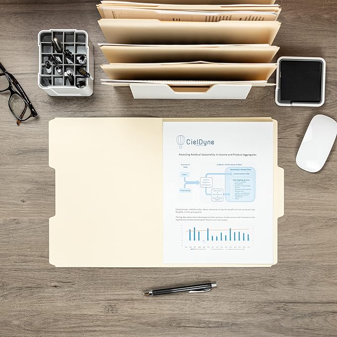 Smead Manila File Folder, 1/3-Cut Tab, Letter Size, Manila, 200 per Box