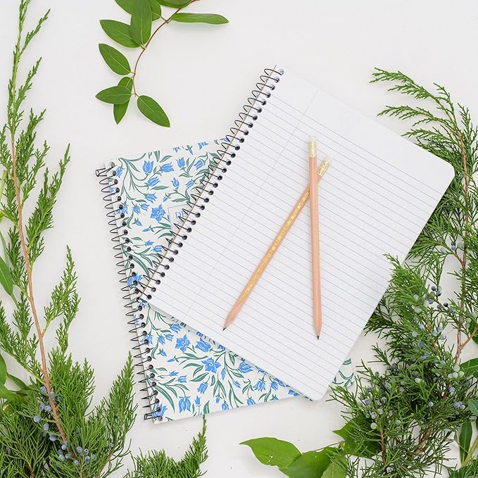 Decomposition Mermaids College Ruled Spiral Notebook - 9.75 x 7.5 Journal with 160 Lined Pages - 100% Recycled Paper - Cute Notebooks for School Supplies, Home & Office - Made in USA