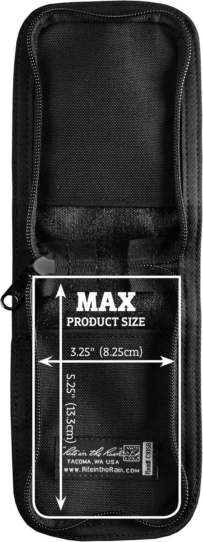 Rite in the Rain Weatherproof CORDURA Fabric Notebook Cover, 3" x 5", Black Cover (No. C935B), 6 x 4.25 x 0.625