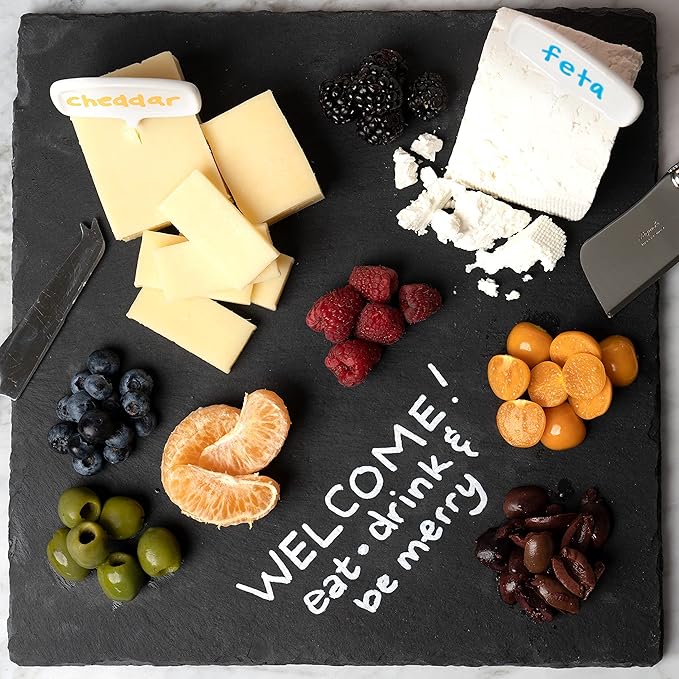 Chalk Markers - 8 Vibrant Fine Tip, Erasable, Non-Toxic, Water-Based, For Kids and Grown-Ups for Glass or Chalkboard Markers for Businesses, Restaurants, Liquid Chalk Markers (Vibrant 1mm)