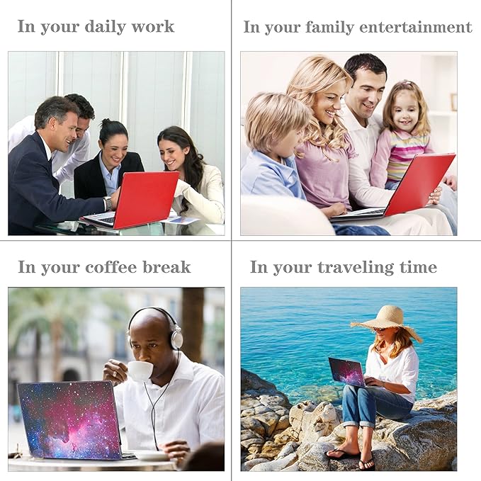 Alapmk Protective Case for 14" Dell Inspiron 14 5425 5420 5430/Inspiron 14 2-in-1 7425 7420 & IdeaPad Flex 5i Chromebook 14 [Not fit Inspiron 14 5410 5418/Inspiron 14 2-in-1 7405],Galaxy