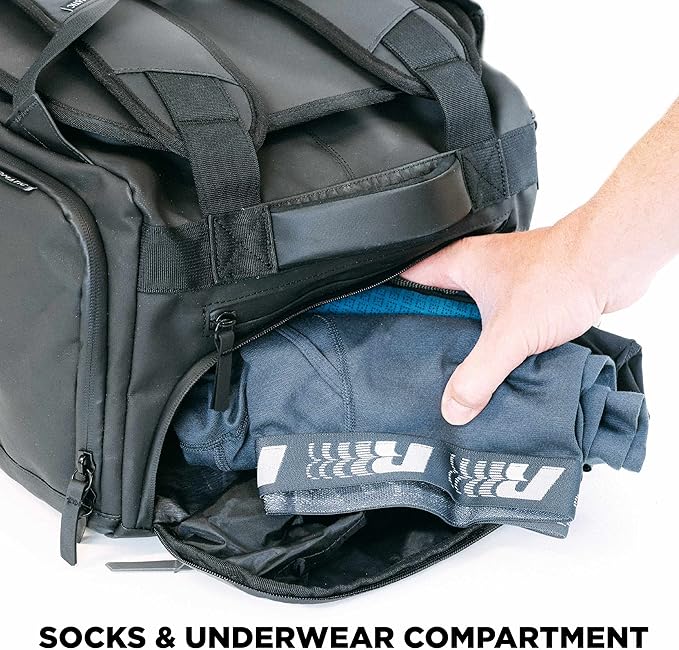 NOMATIC 40L Travel Bag- Convertible Duffel/Backpack, Carry-on Size for Airplane Travel, Everyday Use Laptop Bag, TSA Compliant Black Backpack