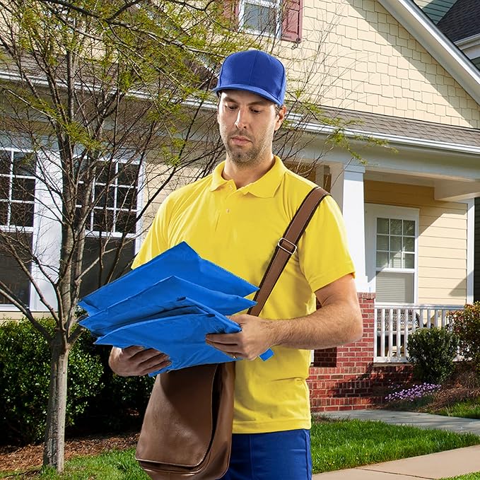 Colored Poly Mailers Pack of: Be creative with your packaging with Colored mailers (Blue, 10" x 13" pack of 200)