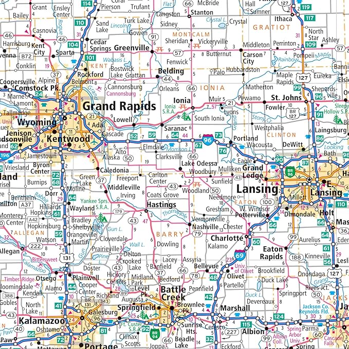 Rand McNally Easy to Fold: Michigan Laminated Map