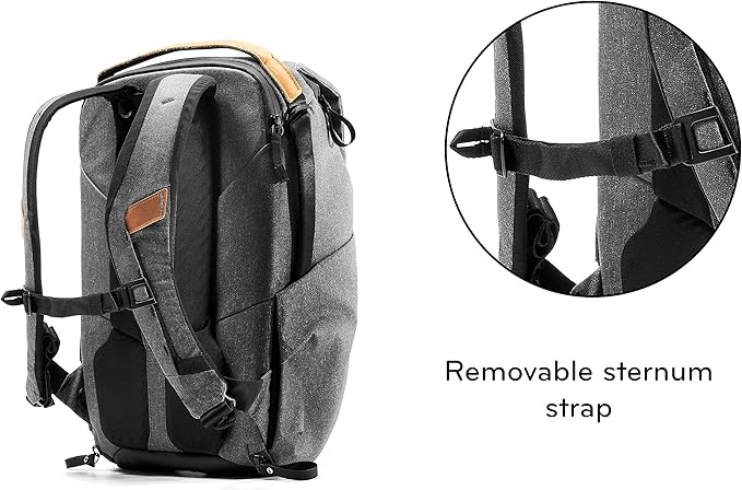 Peak Design Everyday Backpack V2 20L, Camera Bag, Laptop Backpack with Tablet Sleeves, Charcoal (BEDB-20-CH-2)