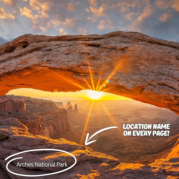 National Parks Calendar 2025 | 12" x 18" (Opened) 2025 for Easy Appointment Tracking & Scheduling | Home & Office Organization | Stunning Nature Photography of Iconic National Parks | Ideal for Outdoor Enthusiasts | 2025 Calendar Wall