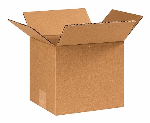 Aviditi 877 Corrugated Cardboard Box, 8" L x 7" W x 7" H, Kraft, for Shipping, Packing and Moving (Pack of 25)