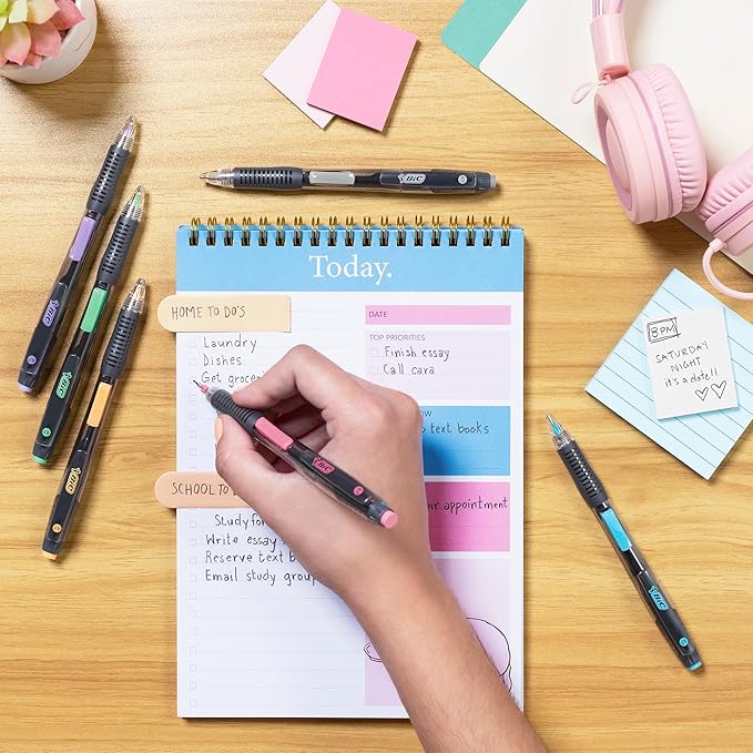 BIC Break Resistant Mechanical Pencils with Erasers, No. 2 Medium Point (0.7mm), 4-Count Pack Pencils for School or Office Supplies, Lead and Eraser Refills