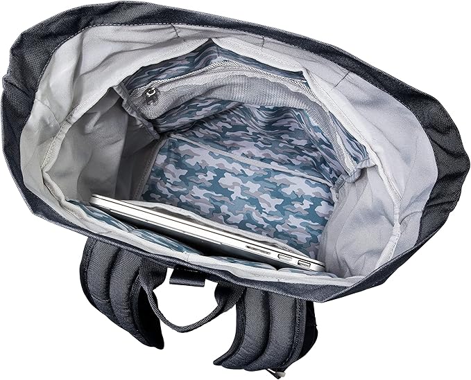 Skyway Luggage Rainier Rolltop Commuter Casual Daypack for Work or Hiking, Eco-Friendly, Made of 100% rPET Travel Laptop Bag for Women & Men, 20L, Tahoe Blue