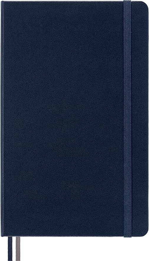 Moleskine Classic Expanded Notebook, Hard Cover, Large (5" x 8.25") Plain/Blank, Sapphire Blue, 400 Pages