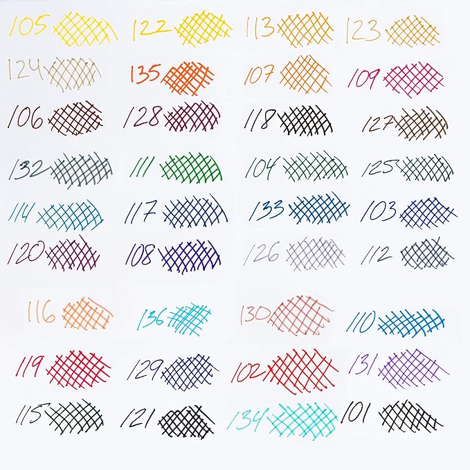 Pentel Color Pen Set, 36 Assorted Colors (S360-36)