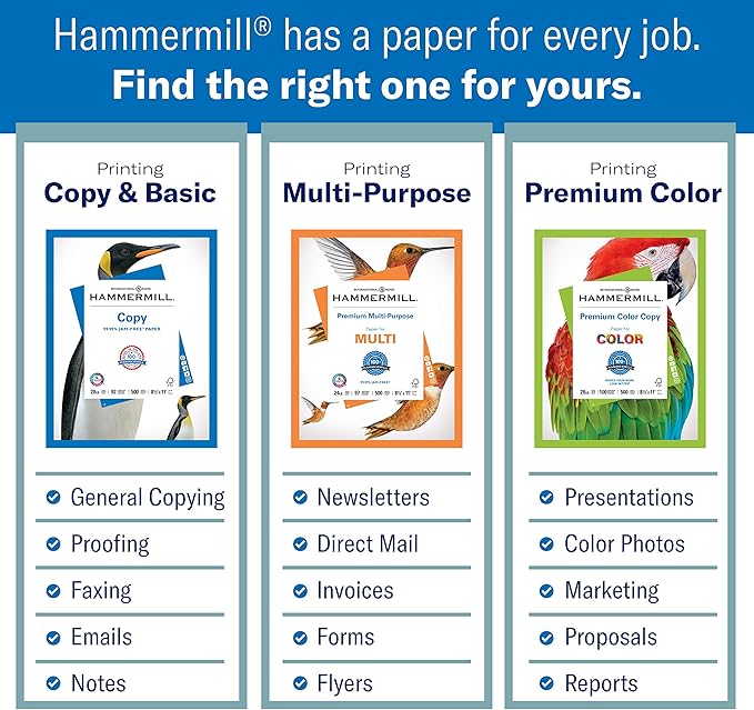 Hammermill Colored Paper, 24 lb Salmon Printer Paper, 8.5 x 11-1 Ream (500 Sheets) - Made in the USA, Pastel Paper, 103120R