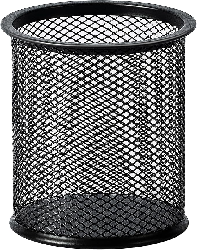 Amazon Basics Wire Mesh Pen Cup, Black