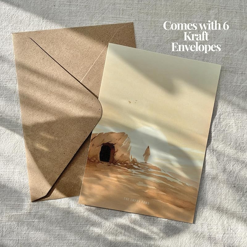 | Christian Greeting Cards Set of 6 with Envelopes | Blank Greeting Cards, Christian Gifts for Women, Scripture Cards Religious Gifts Christian Décor (5"x7" Inspirational Scripture Set)