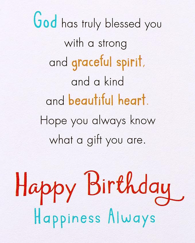 American Greetings Religious Birthday Card (Made You Special)