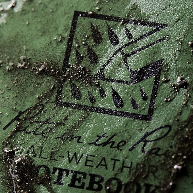 Rite in the Rain Weatherproof Side Spiral Notebook, 8.5" x 11", Green Cover, Universal Page Pattern (No. 973-MX)
