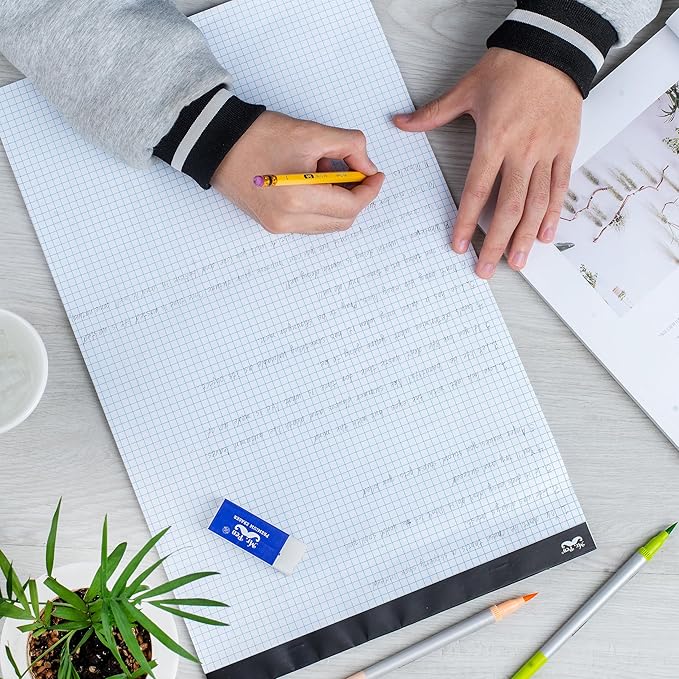 Mr. Pen- Graph Paper, 2 Pack of 22 Sheets, 17"x11", 5x5 (5 Squares per inch), Graphing Paper, Grid Paper Pad, Math Graph Paper Pad, Drafting Paper, Computation Pads, Large Graph Paper