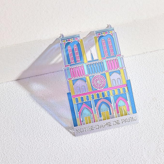 Metal Bookmarks with Transparent Design - Notre Damede Paris Book Mark for Readers, Aesthetic Book Markers for Kids, Teens, Teachers, Students, Gifts for Book Lovers, Writers, Reading Women & Men