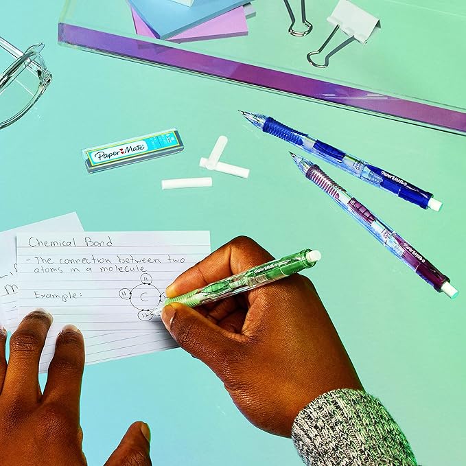 Paper Mate Clearpoint Mechanical Pencils 0.9mm, HB #2 Pencil Set, School Supplies, Teacher Supplies, College School Supplies, Drawing Pencils, Sketching Pencils, 4 Pack