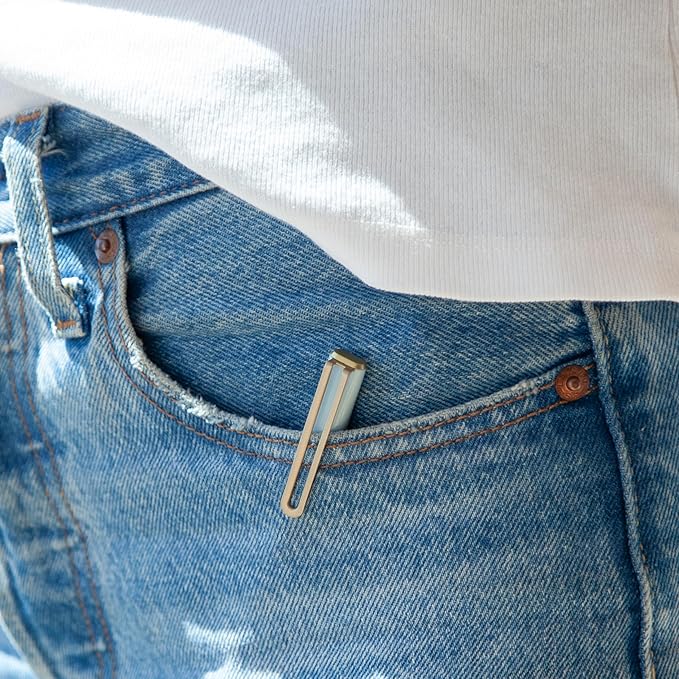 U Brands Catalina Felt Tip Pens, Set of 6, Classic Pretty Pastels with Gold Details, Medium (0.7 mm) Point, Black Ink