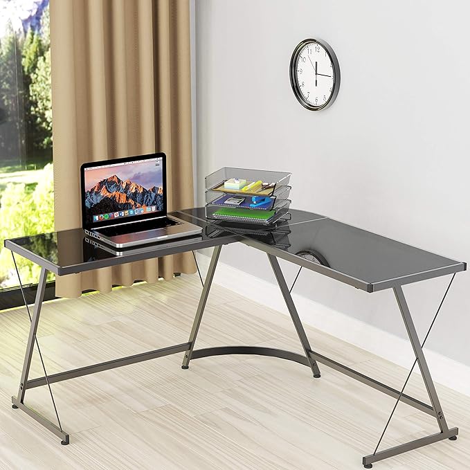 Simple Houseware 3-Pack Stackable Wide Entry Desk File Document Letter Tray, Black