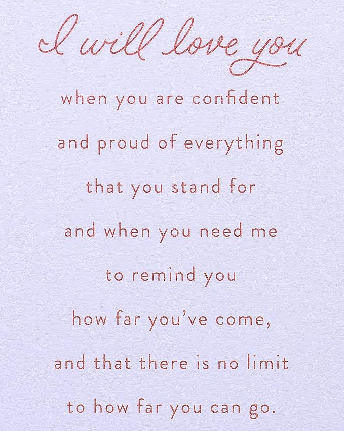 American Greetings Romantic Birthday Card (I Will Love You)