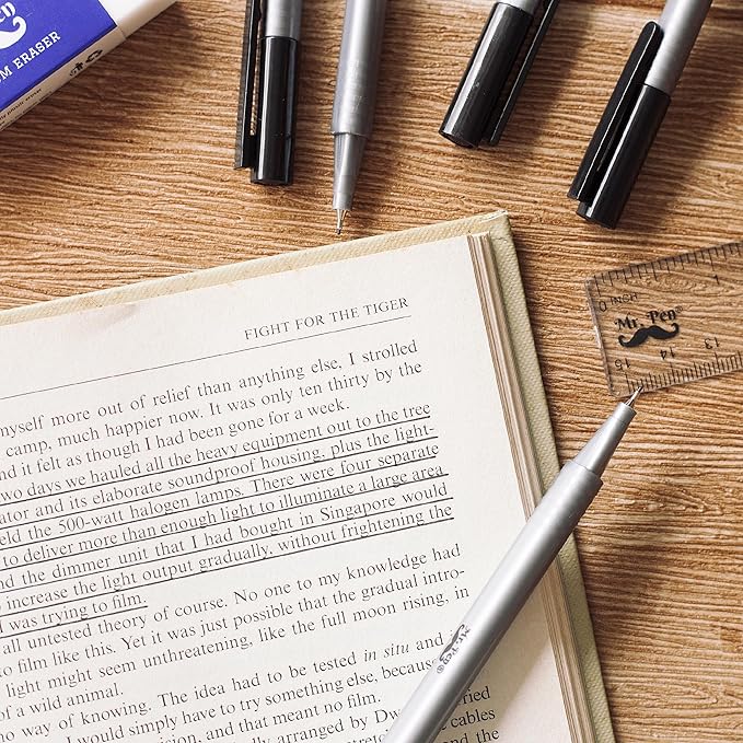 Mr. Pen- Black Fineliner Pens, 0.4mm, 18 Pack, Black Fine Point Pens Fine Point, Fine Liners Artists, Fineliners Pens, School Supplies, Art Pens, Writing Pens, Fine Tip Markers