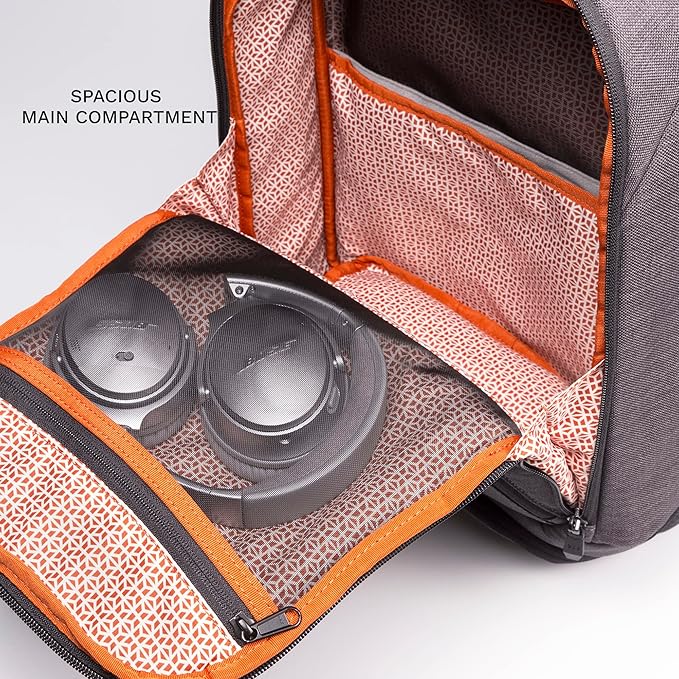 Knack Series 1 Laptop Backpack Fits up to 15 Inch - Knack Bags Carry-On Backpack, TSA Approved, Expandable Travel Backpacks (Savile Gray, Medium)