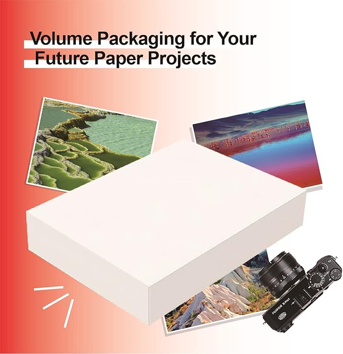 220 Pack Photo Paper Glossy Inkjet 8.5x11 inches 52lb 200Gsm Letter Size for Dye Ink Printers
