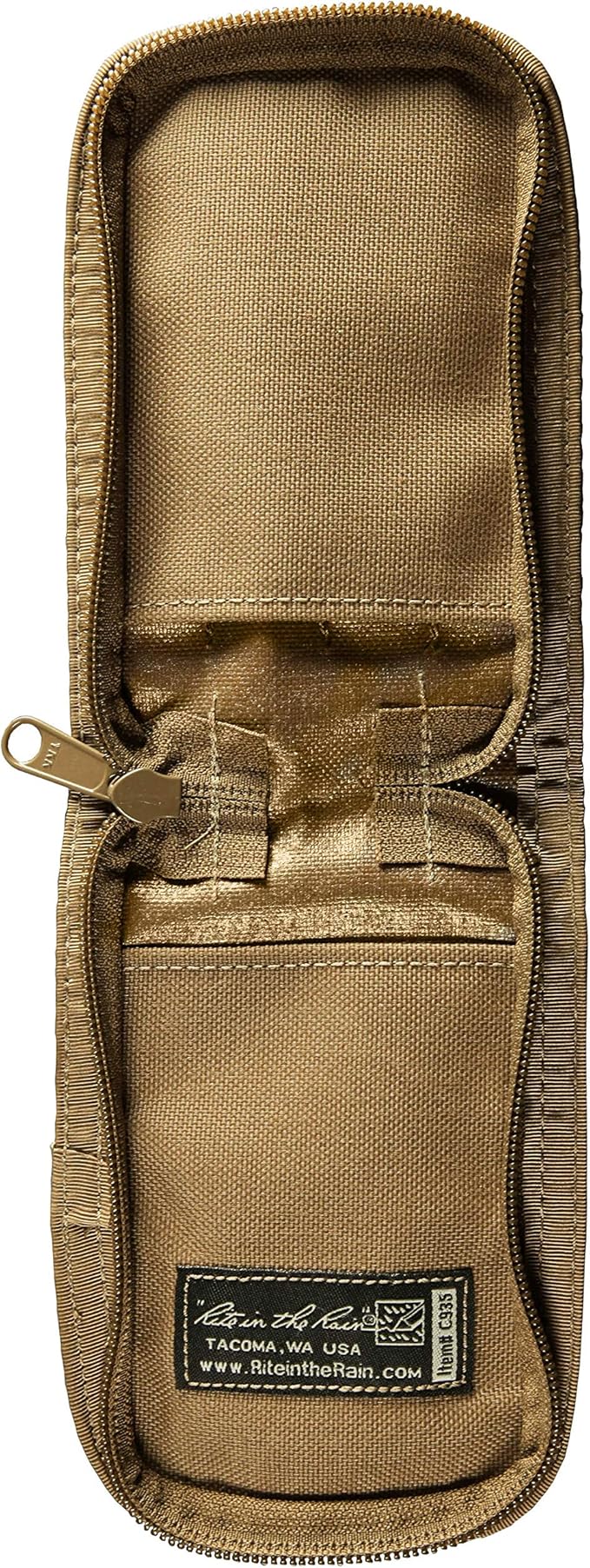 Rite In The Rain Weatherproof CORDURA Fabric Notebook Cover, 3" x 5", Tan Cover (No. C935)