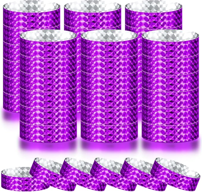 Epakh 600 Pcs Paper Wristbands Neon Wrist Bands Waterproof Handbands for Events Lightweight Concert Wristbands Neon Colored Adhesive Wrist Band for Party