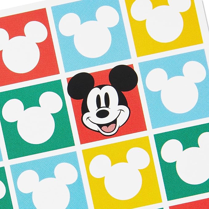 Hallmark Disney All Occasion Cards Assortment, 12 Blank Cards with Envelopes (Vintage Mickey Mouse and Minnie Mouse)