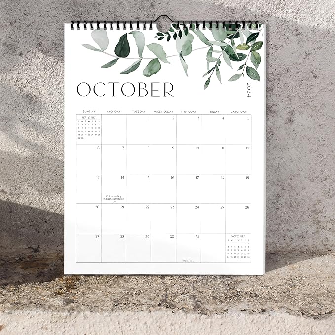 Aesthetic 2025 Wall Calendar - Runs from June 2024 Until December 2025 - The Perfect 2024-2025 Modern Greenery Calendar Planner for Easy Organizing