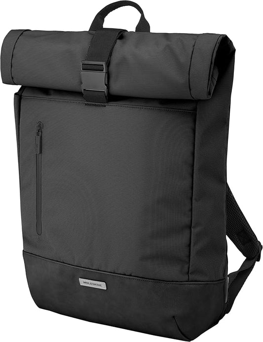 Moleskine Metro ROLLTOP Backpack Black, One Size