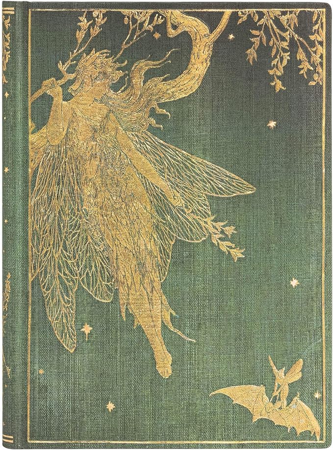 Olive Fairy Midi Lined Hardcover Journal, 144pg, 120GSM by Paperblanks (Lang's Fairy Books)